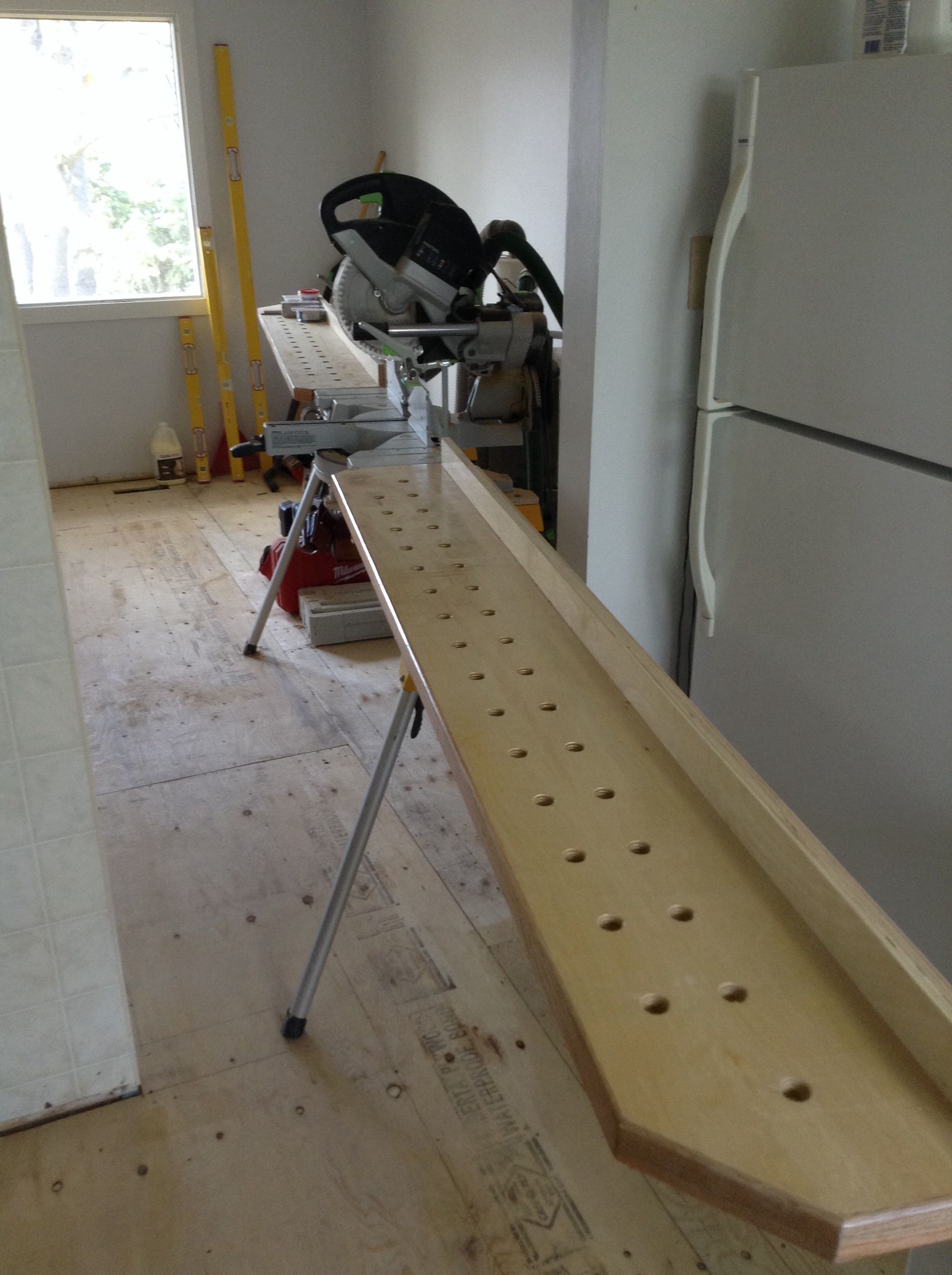 homemade miter saw stand
